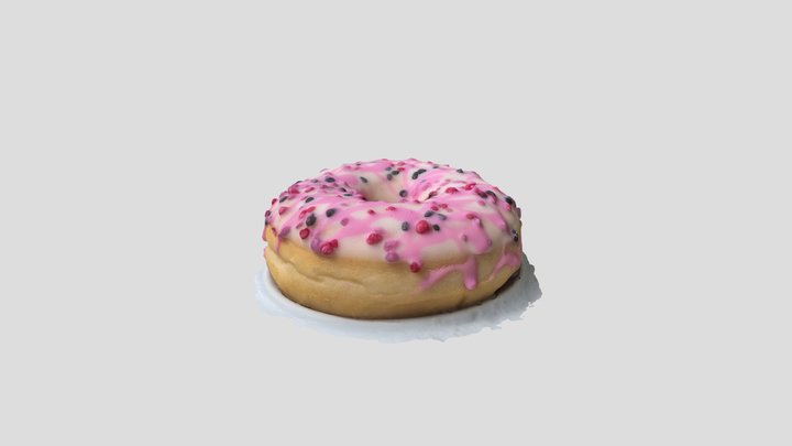 Donut raspberry cheesecake – Free 3D Model STL