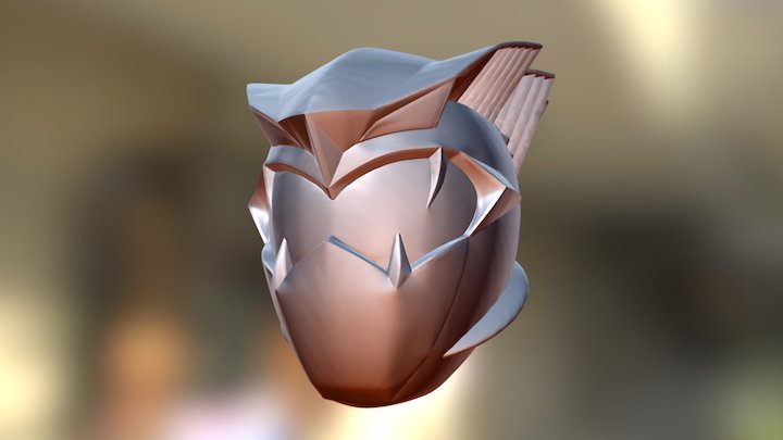 Dark Red Go Buster 3D Model
