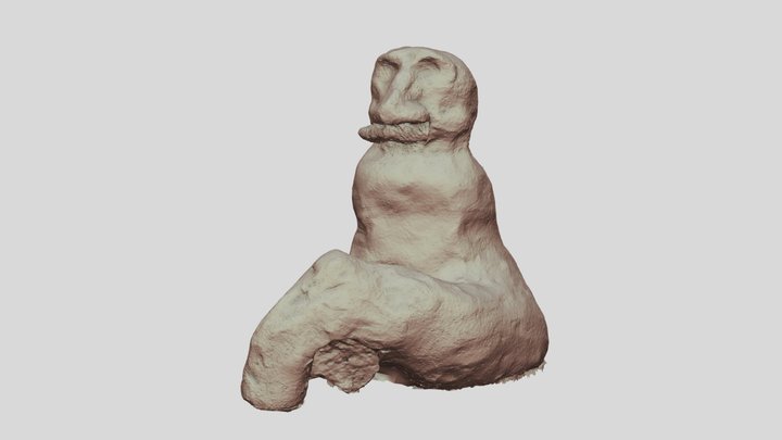 Bıyık person sculpture 3D Model