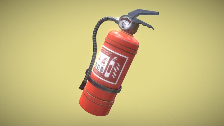 Fire Extinguisher 3D Model
