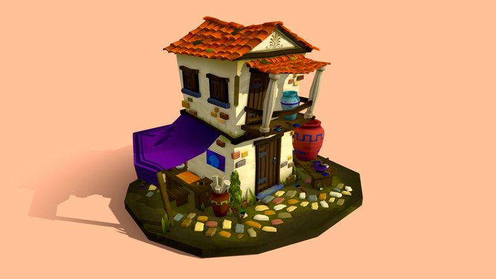 DAE Villages | Greek artist 3D Model
