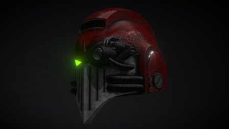 SpaceMarine Helmet 3D Model
