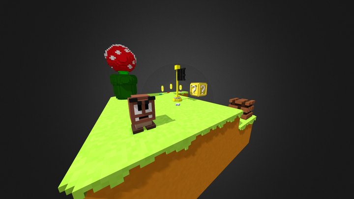 Voxel - Mario World 3D Model