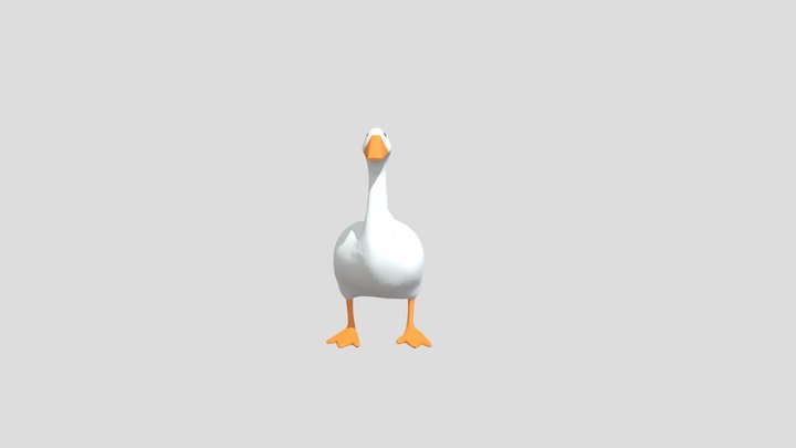 Untitled Goose Game Goose Model 3D Model