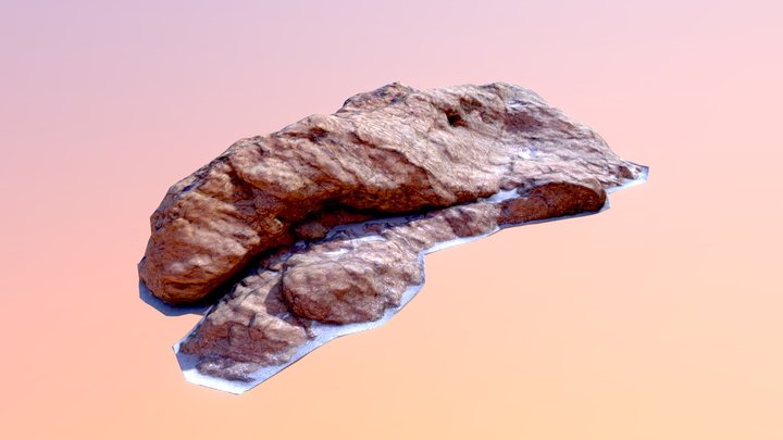 Beach Rock 01 3D Model