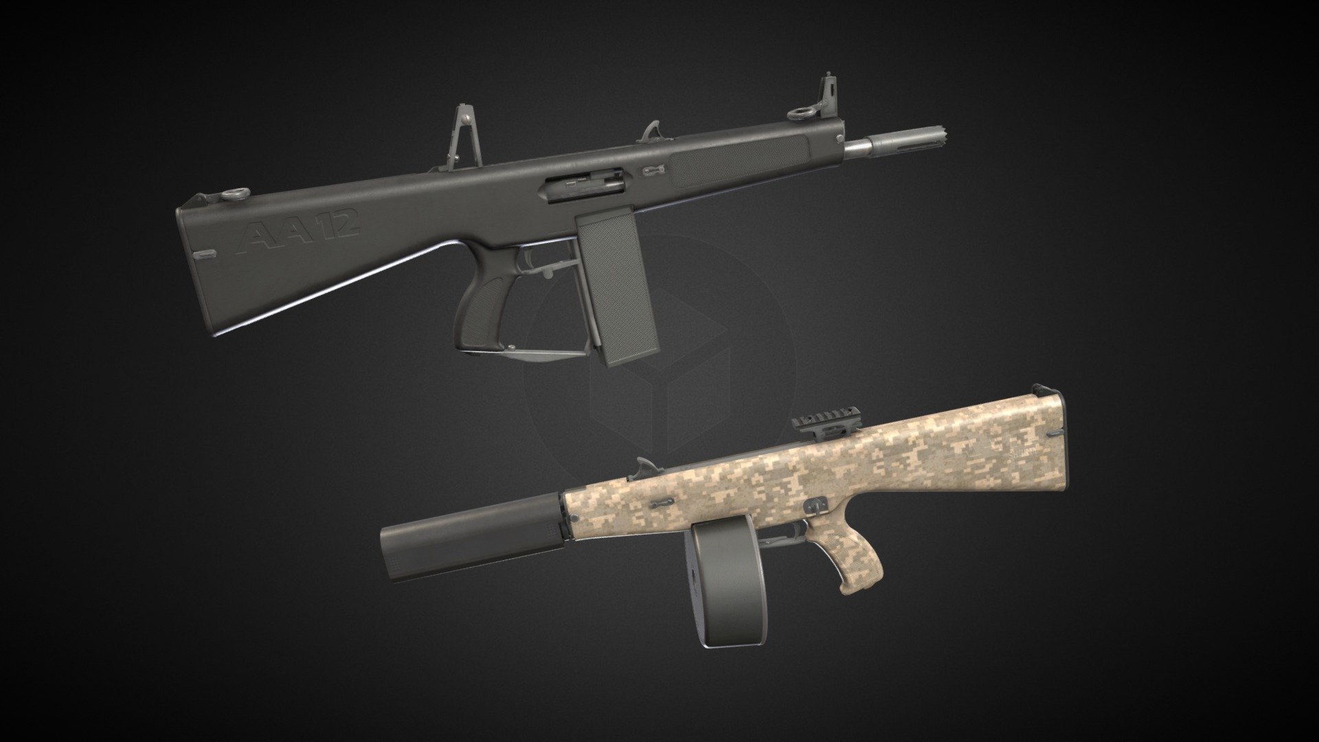 AA12 Shotgun - Buy Royalty Free 3D model by Akinaro [361c292 ...