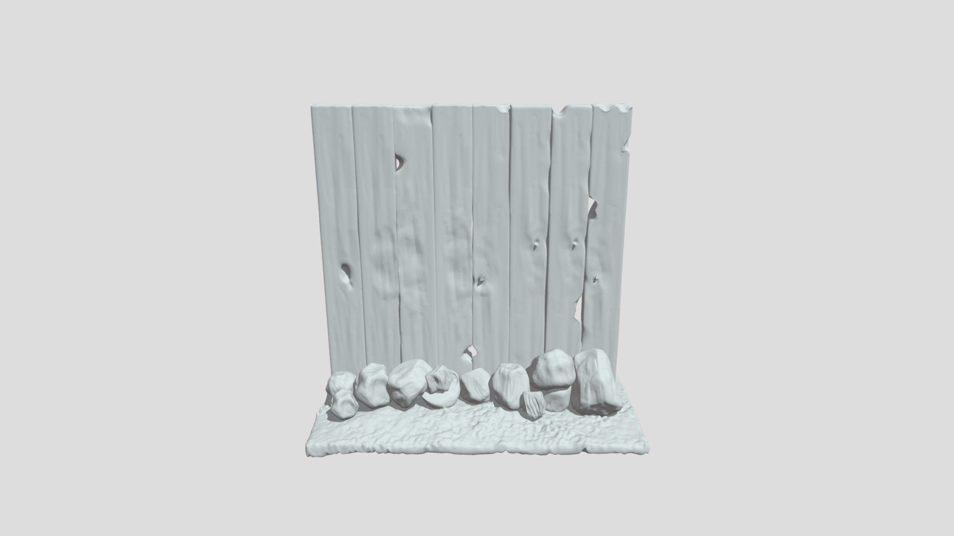 Fence And Stone