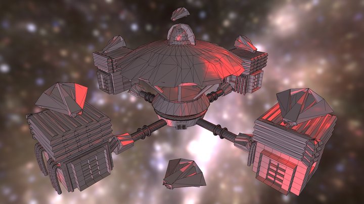 Sci Fi Village Starting Point 3D Model
