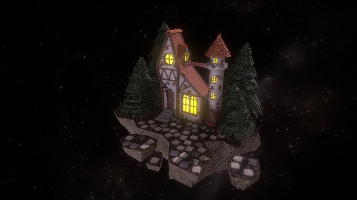Fantasy island 3D Model