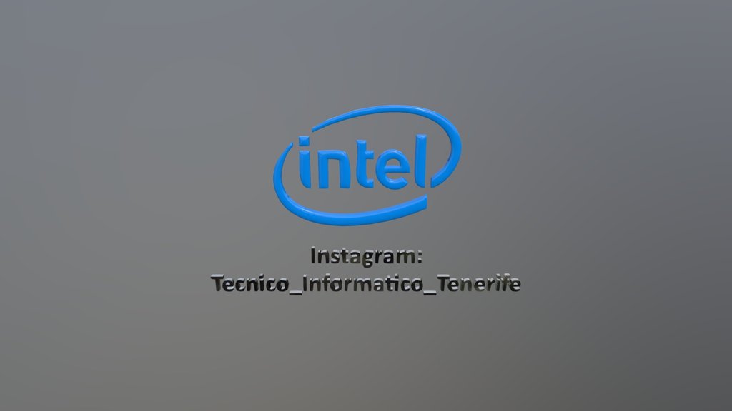 INTEL Logo 3D