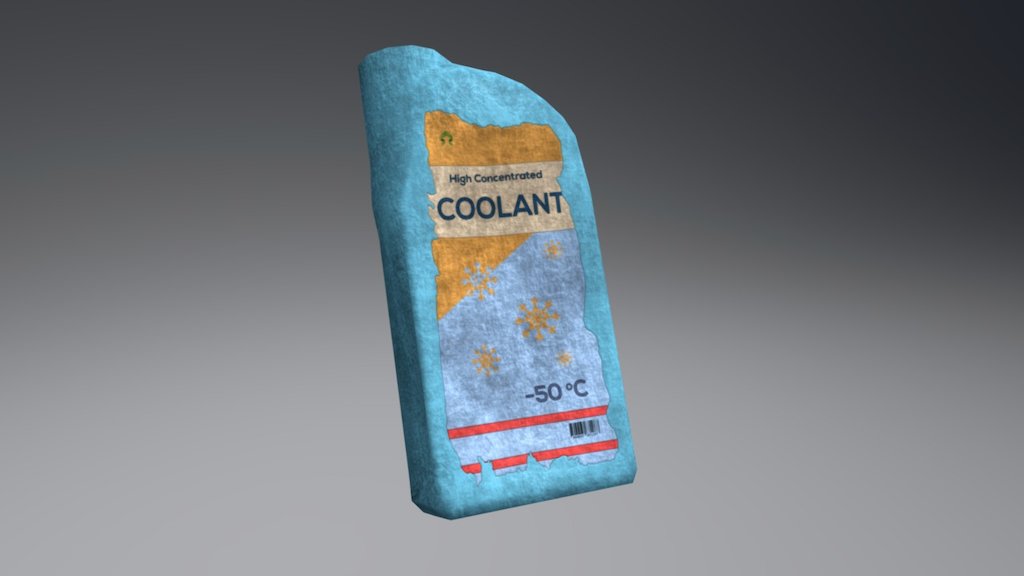 Fallout 4 Empty Coolant Bottle Retexture 3D model by ClearanceClarence [361e964] Sketchfab