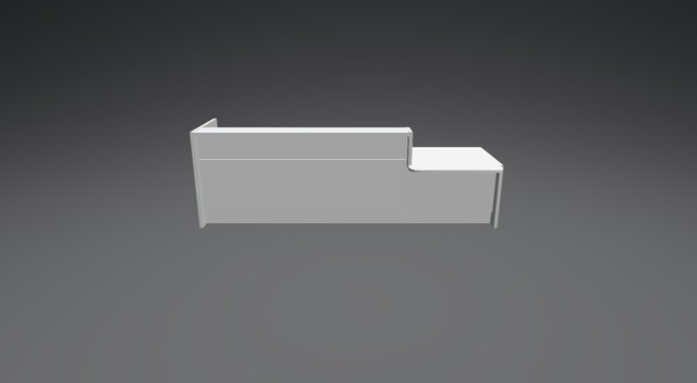 LAV23L Reception Desk 3D Model
