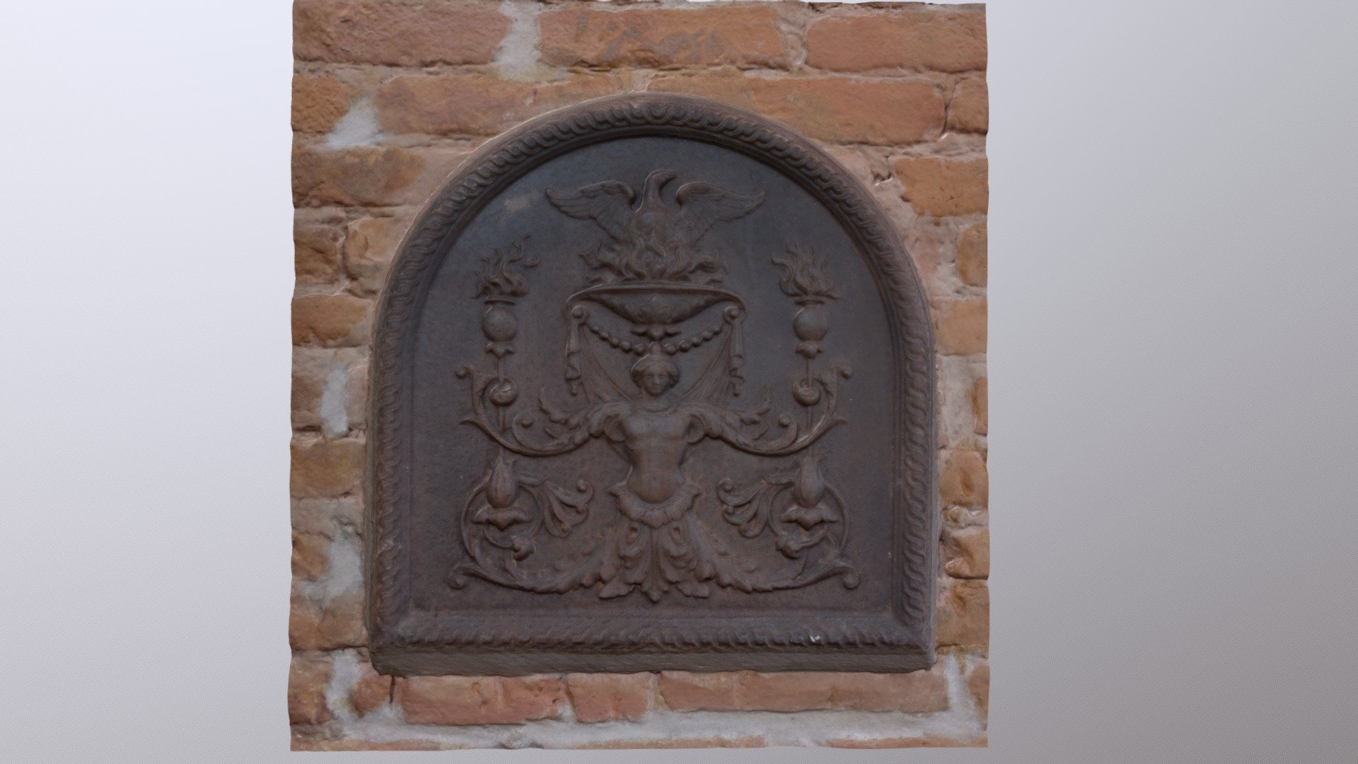 Fireplace plate