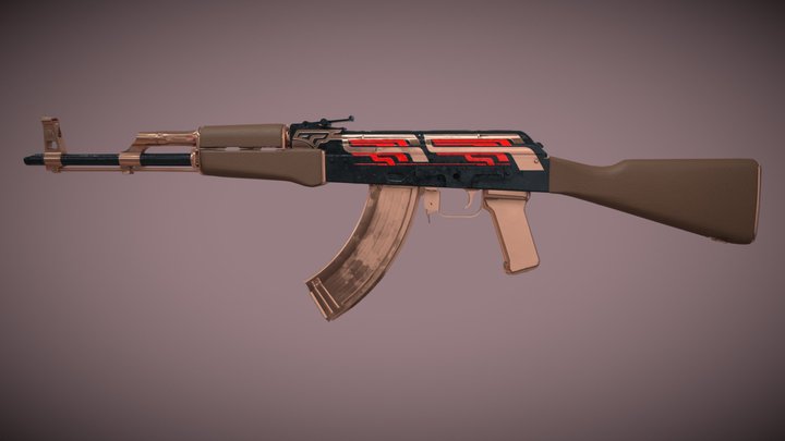 AK47 - FINAL FLARE (CS2) 3D Model