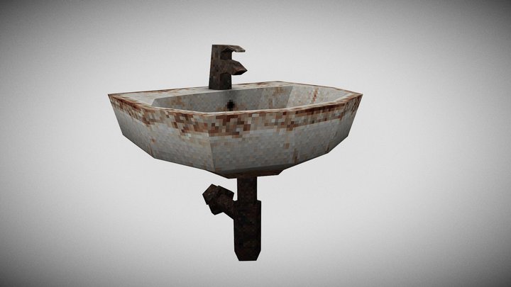 PSX Sink – Dirty 3D Model