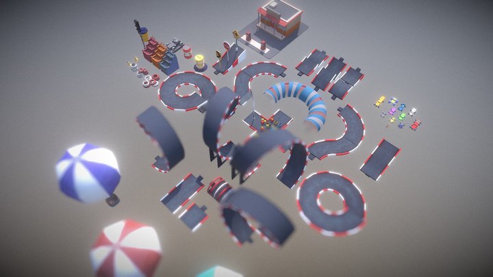 Idle Racing Complete Pack 3D Model
