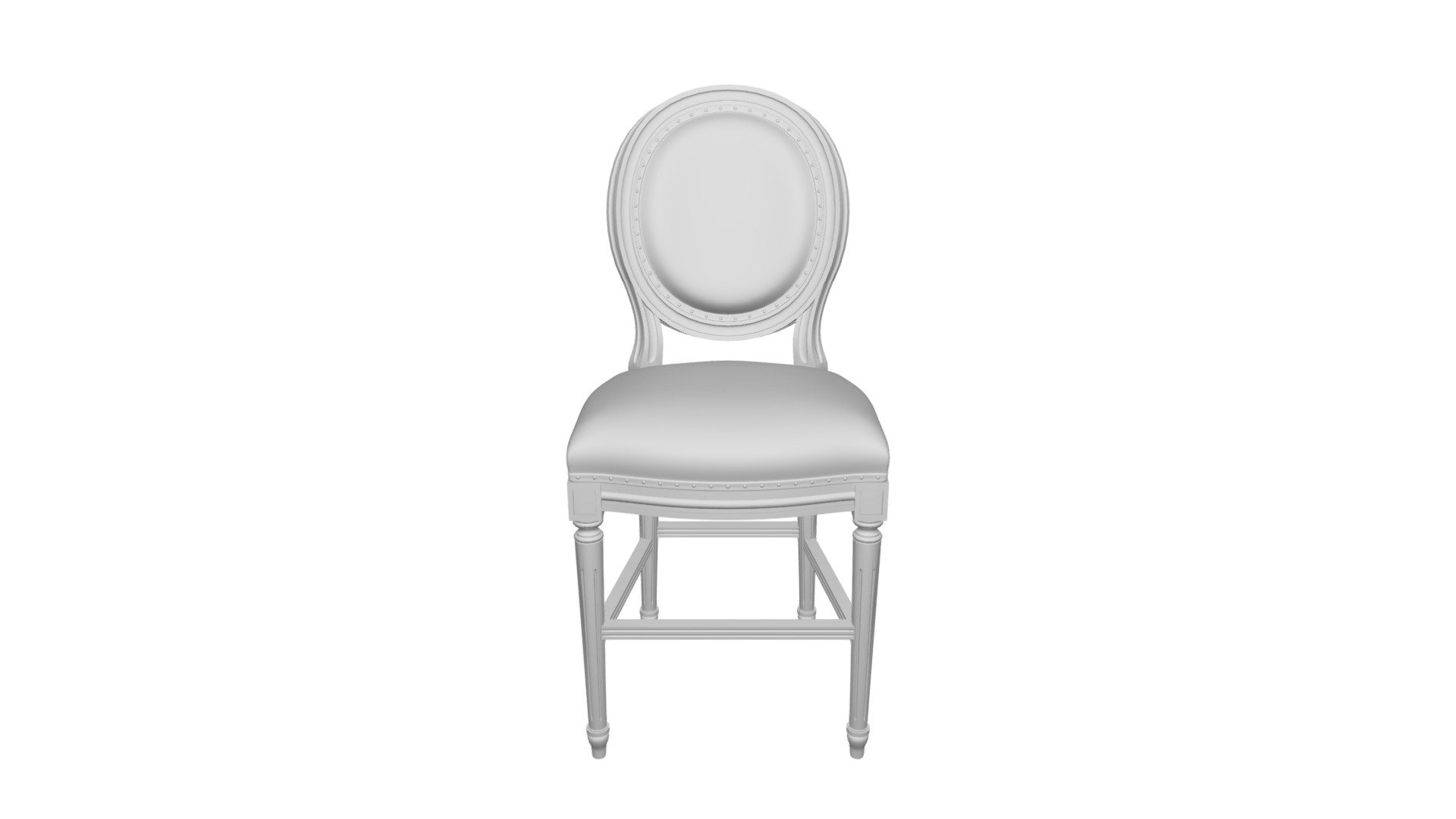 Bar chair Cream Vintage French Round DG-home