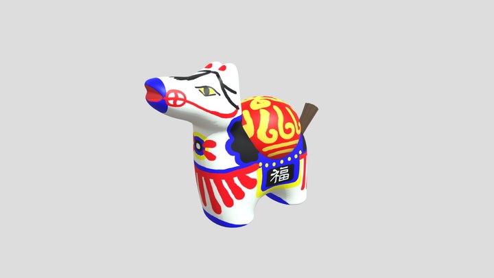Year of the Horse_folk crafts 3D Model