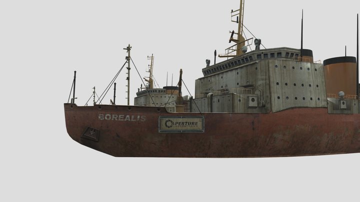 Borealis Icebreaker Ship 3D Model