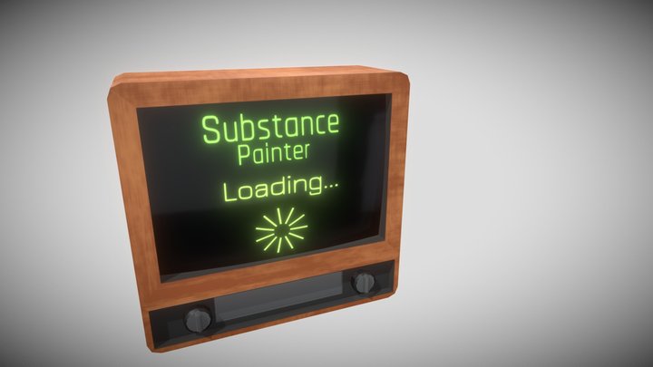Cube Based Tv 3D Model