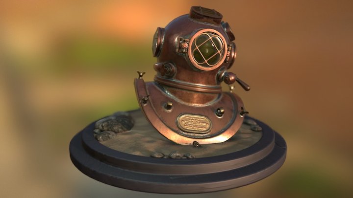 Diving Helmet 3D Model