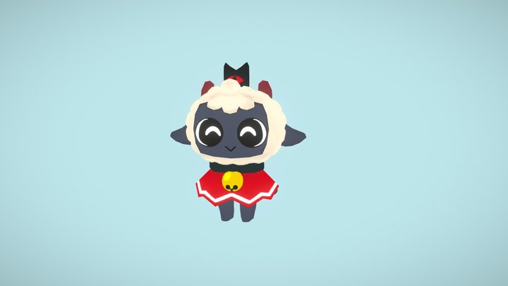 Lamb - Cult of the lamb character 3D Model