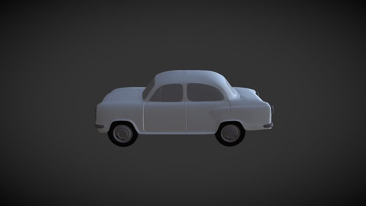 Hindustan Ambassador Classic 1993 3D Model
