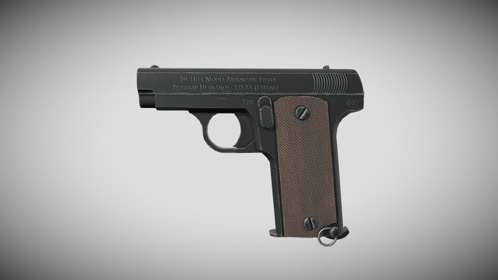 Ruby pistol 3D Model