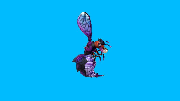 Wasp@Idle 3D Model