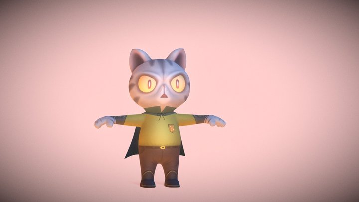 Cat Hunter 3D Model
