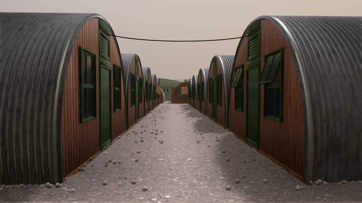 Nissenhütte_Outside 3D Model