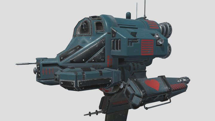 Nuclear spaceship 3D Model
