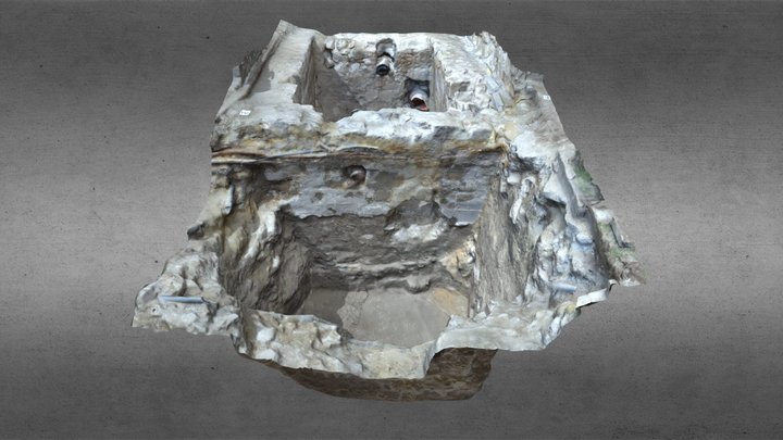 Egri vár, Varkoch-kapubástya, farkasverem 3D Model