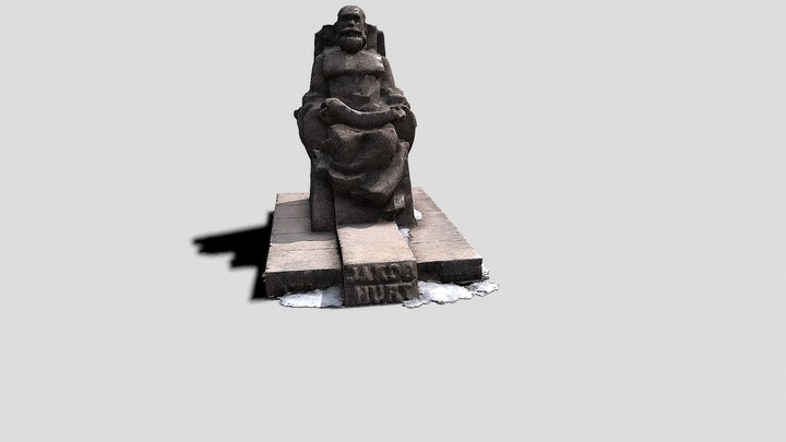 Jakob Hurda monument 3D Model