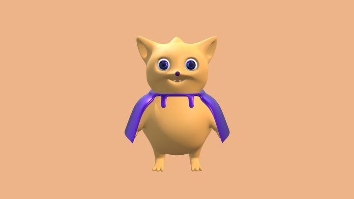 Hedgehog that looks like a bat 3D Model