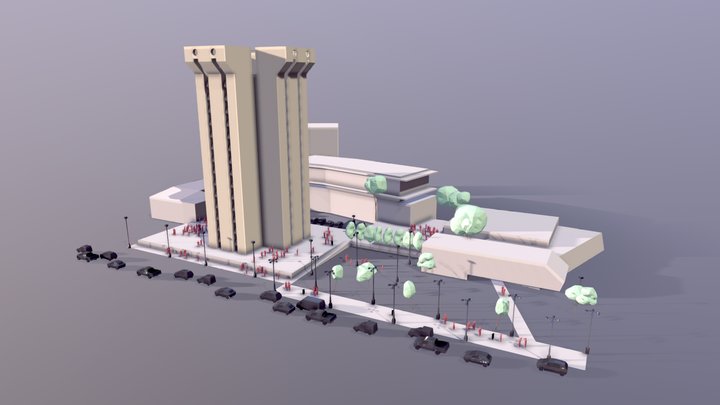 University of Cincinnati || Crosley Tower 3D Model