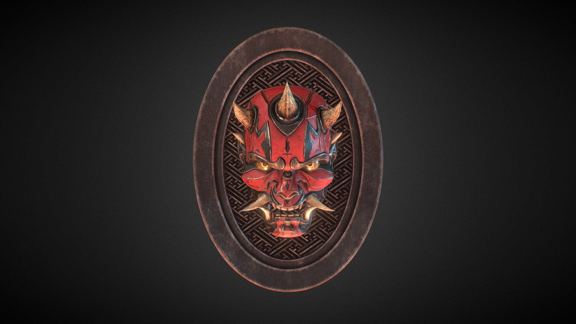 Darth Maul Oni Mask - 3D model by PaoLo589 [363104d] - Sketchfab