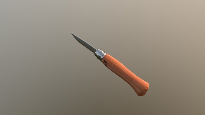 Opinel N8 Knife 3D Model
