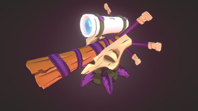 Animated cannon 3 for Dino Rage 3D Model