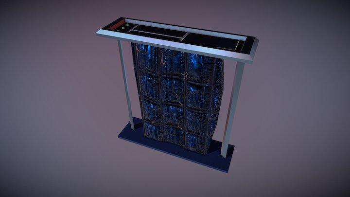 Junction Gate - Gel Circuit Rack 3D Model
