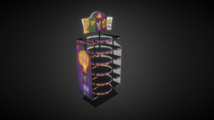 Spinner Rack 3D Model