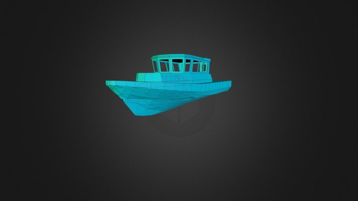 Binnenschiff Typ "Arbeit" 3D Model