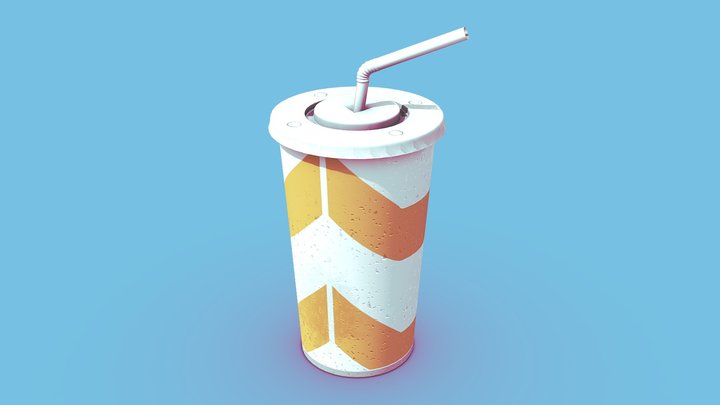 Fast Food Soda Cup 3D Model