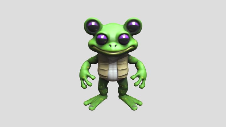 Alien frog 3D Model