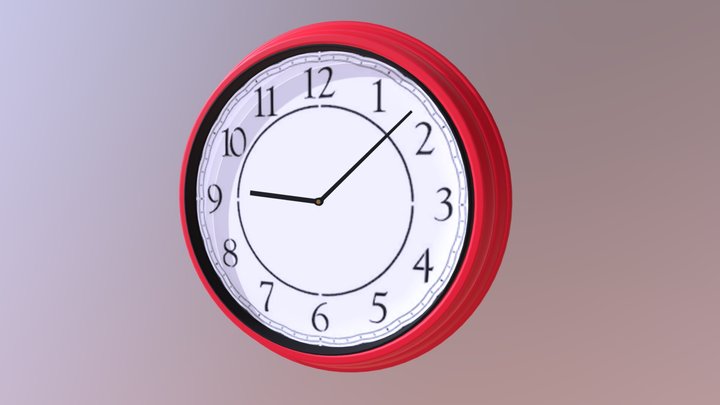 Wall Clock 3D Model