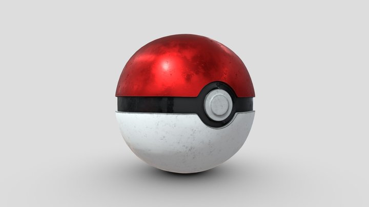 Pokeball 3D Model