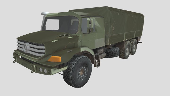 Military transport vehicle 3D Model