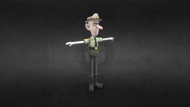 GRAVITY FALLS Deputy Durland CITY BOY 3D MODEL 3D Model