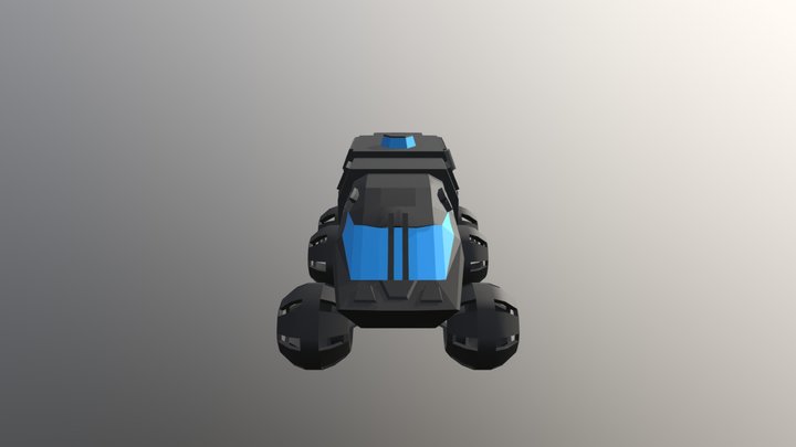 Mars Rover 3D Model