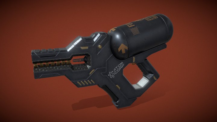 Capsule Gun 3D Model